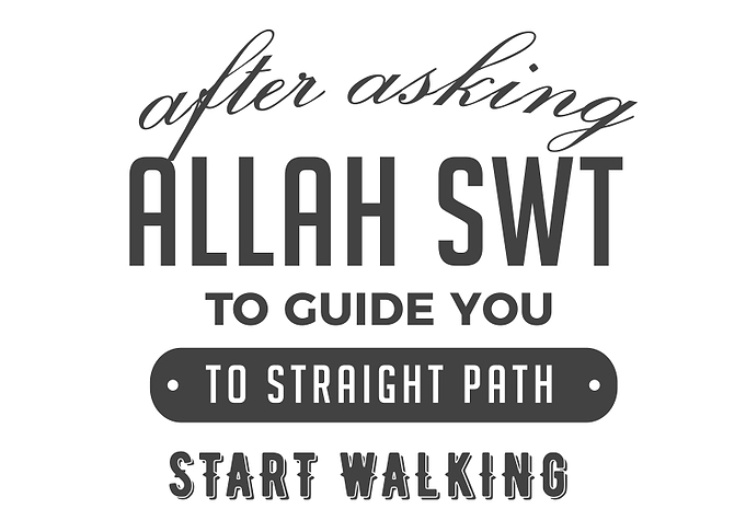 after asking Allah