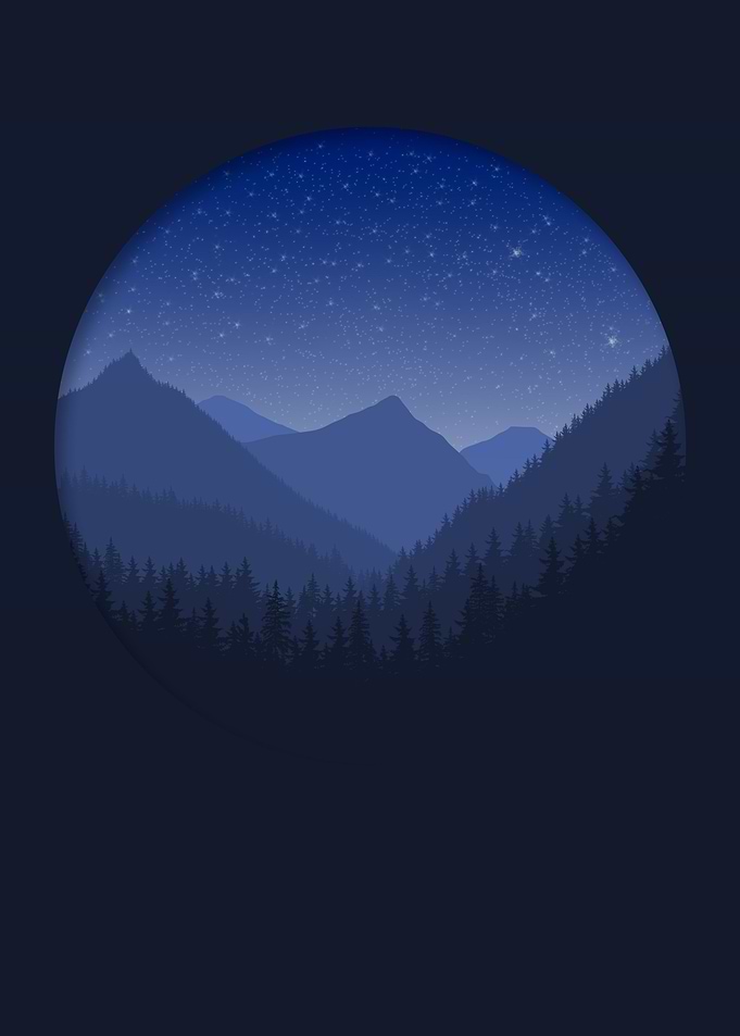 Bleu mountains view