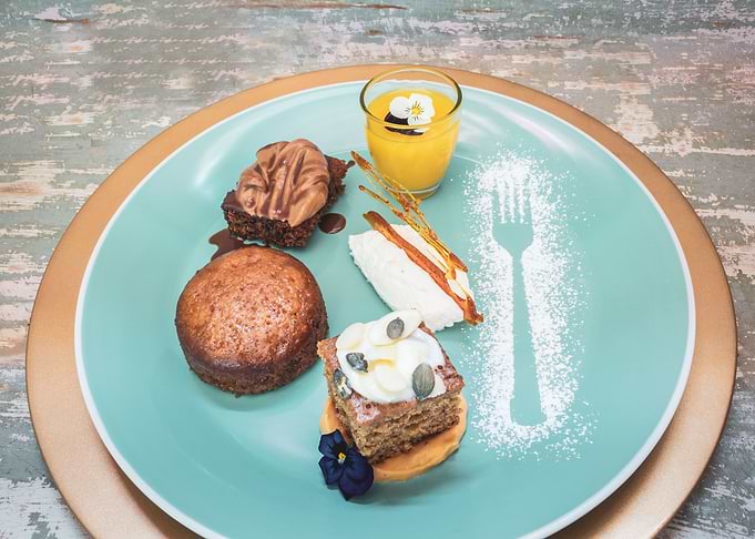 Various sweet desserts