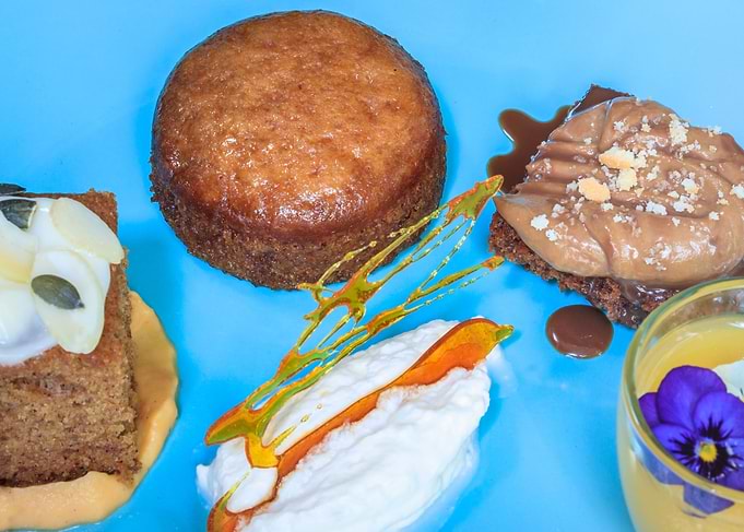 Various sweet desserts
