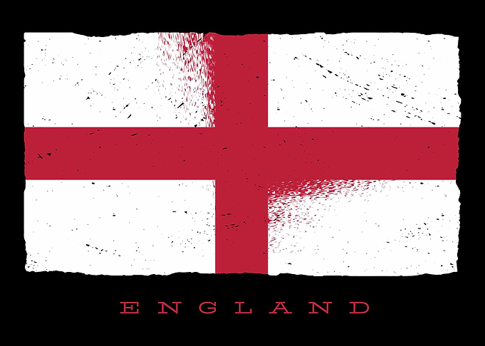 Distressed England Flag