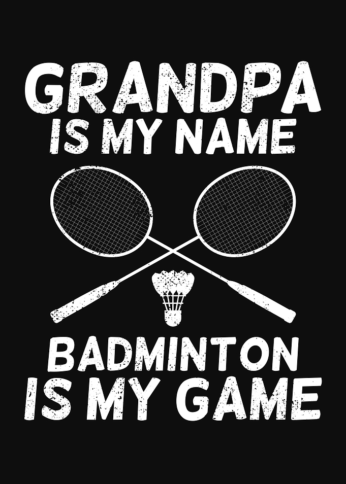 Badminton Grandpa Design