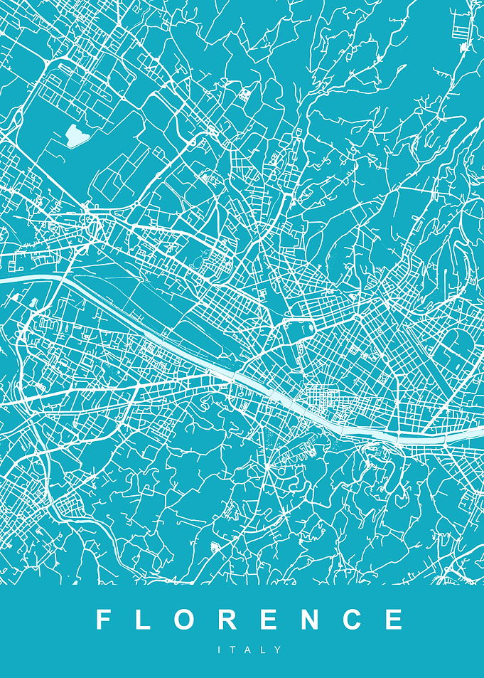 Map Florence Italy