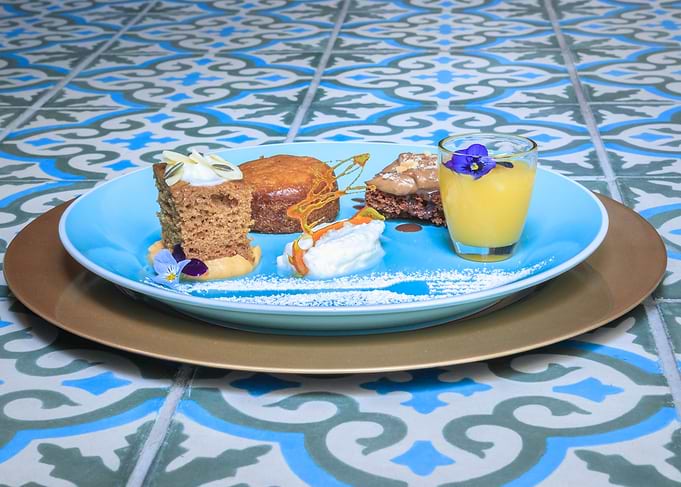 Various sweet desserts