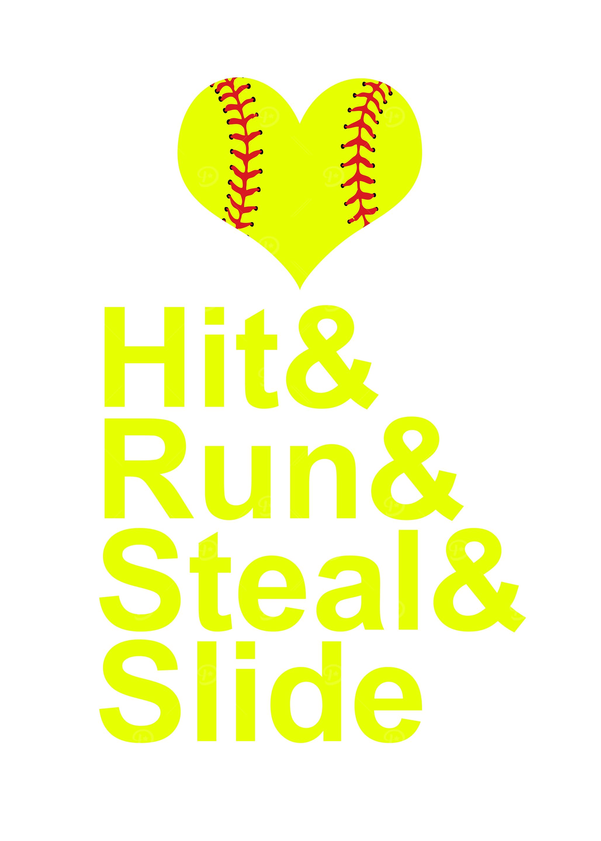Softball Hit Run Steal