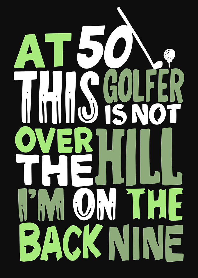 50 Birthday Golfing Design