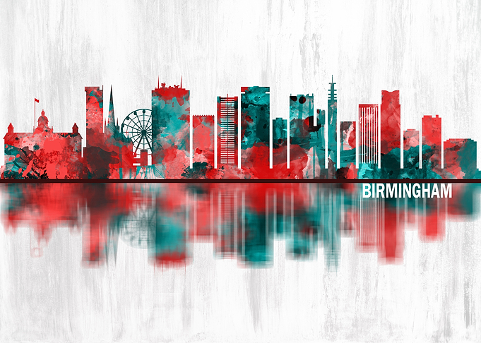 Birmingham England Skyline