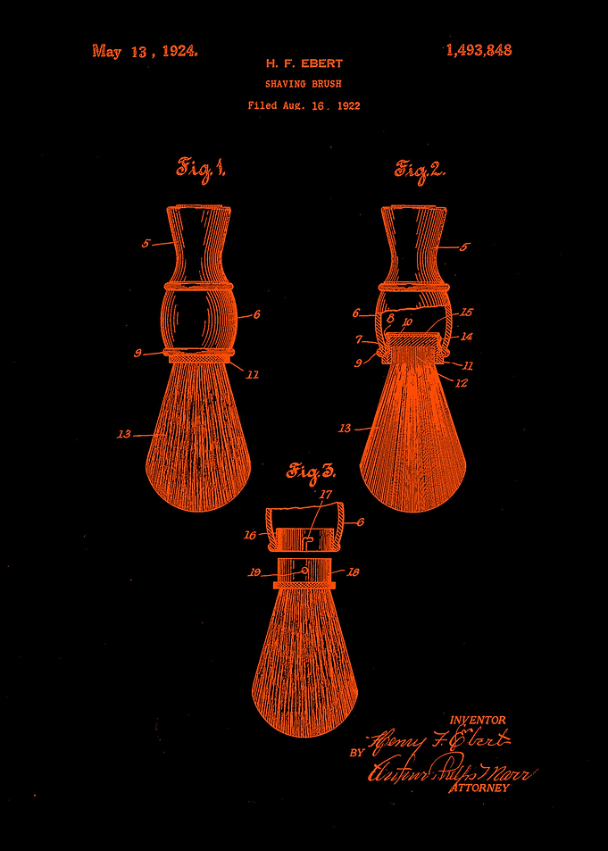 Patent Barber Brush