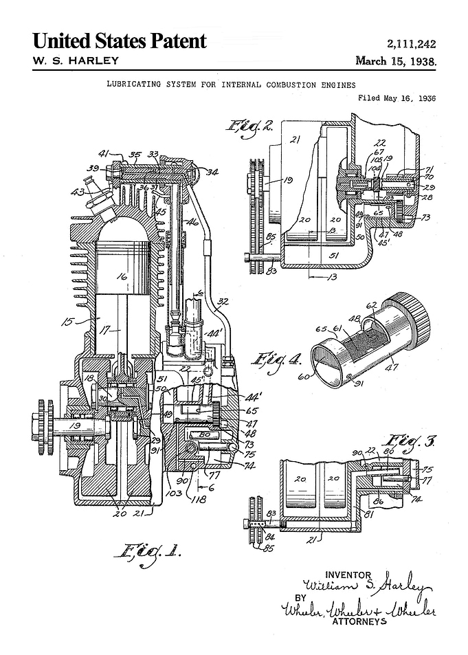 1938 engine patent