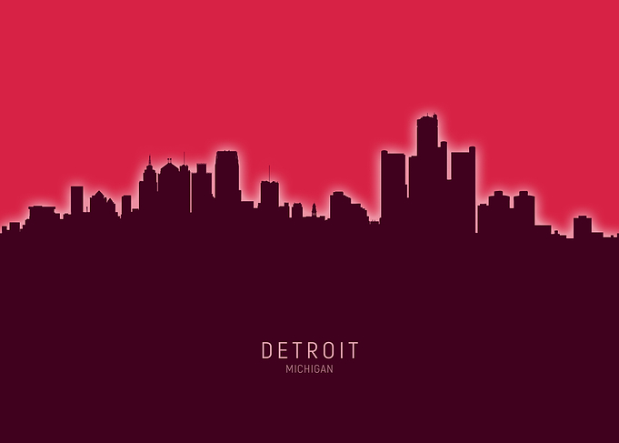 Detroit Skyline Michigan