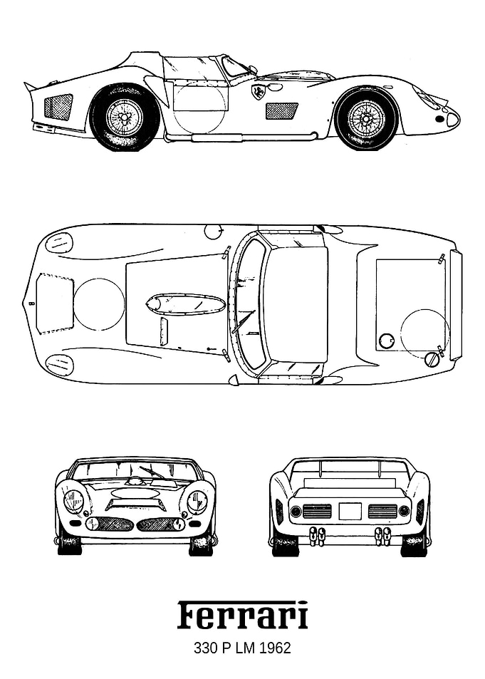 BNW Ferrari 330 P LM 1962