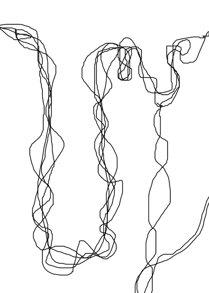 scribble abstract pen