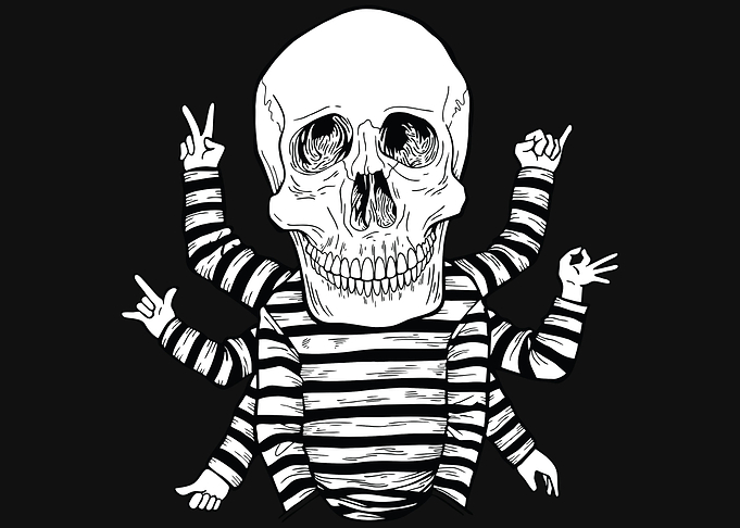 Funny Blaster skull
