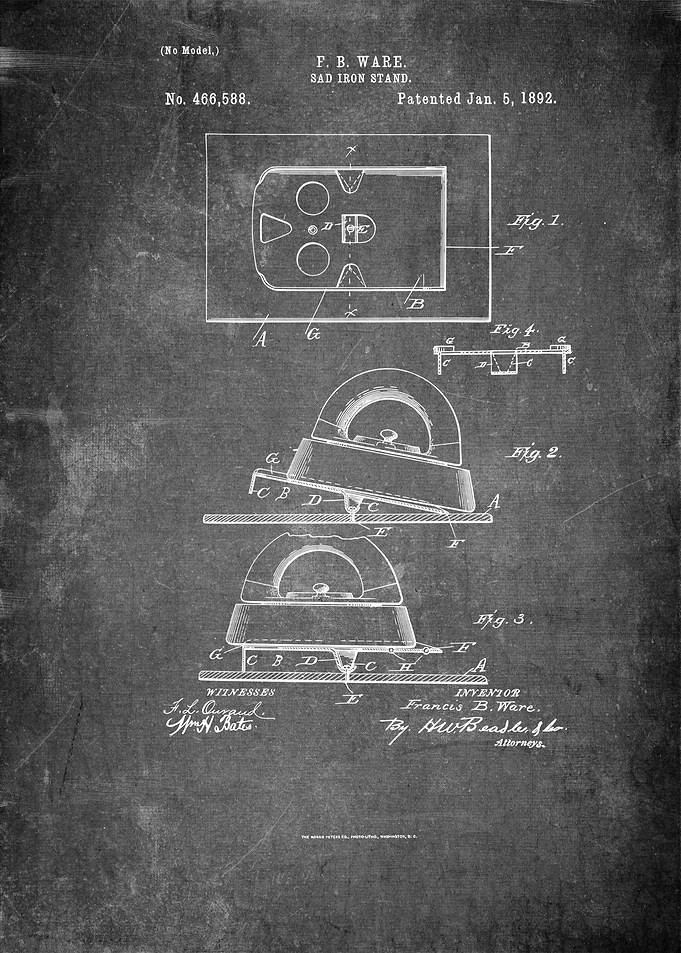 Sad Iron Patent