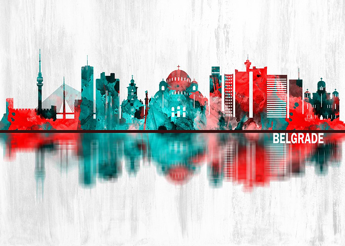 Belgrade Serbia Skyline