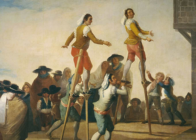 Goya Los zancos