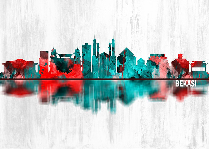 Bekasi Indonesia Skyline