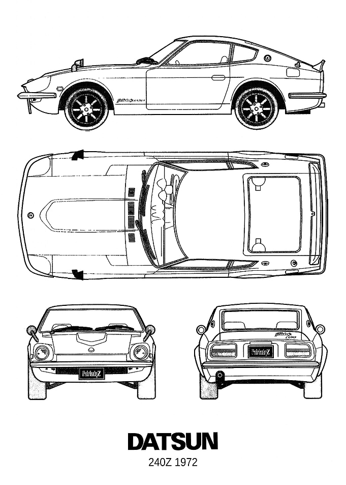 BNW Datsun 240Z 1972