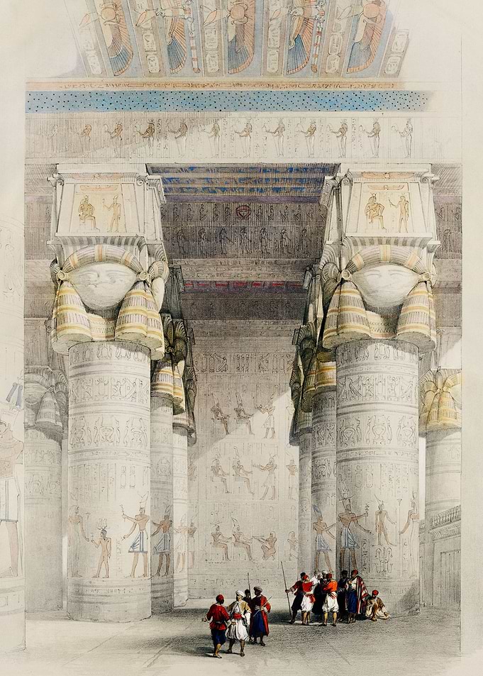 View from under the portic