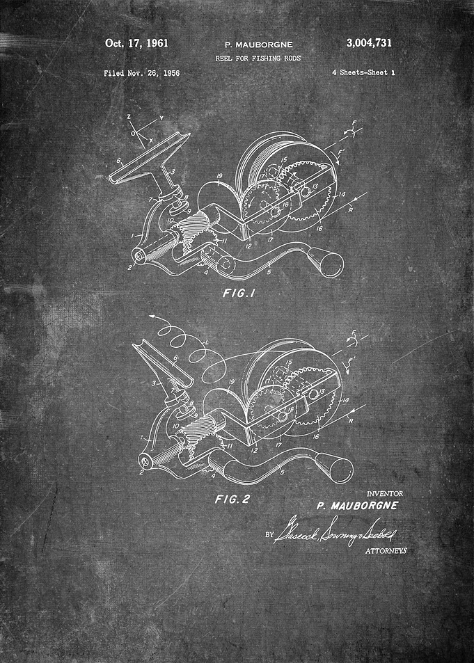 Reel for Fishing Patent
