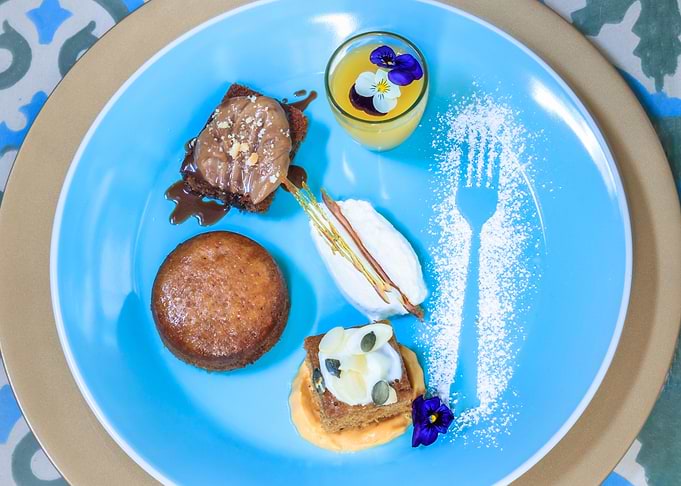 Various sweet desserts