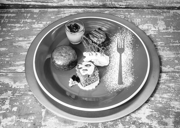 Various sweet desserts