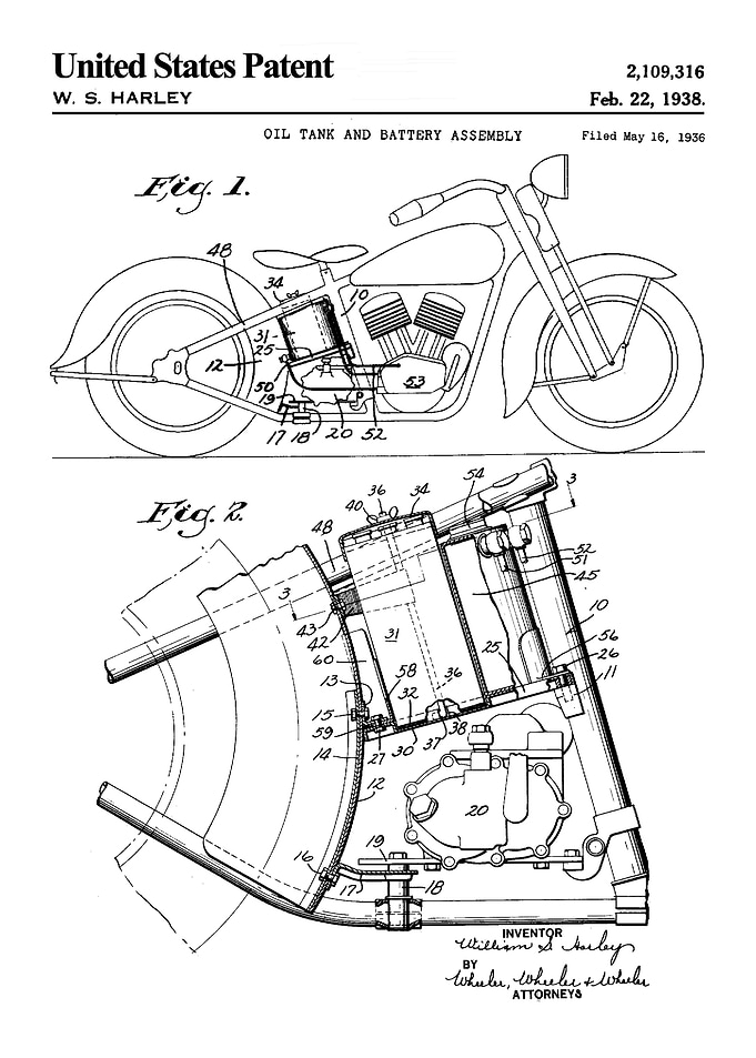 1938 oil tank and battery