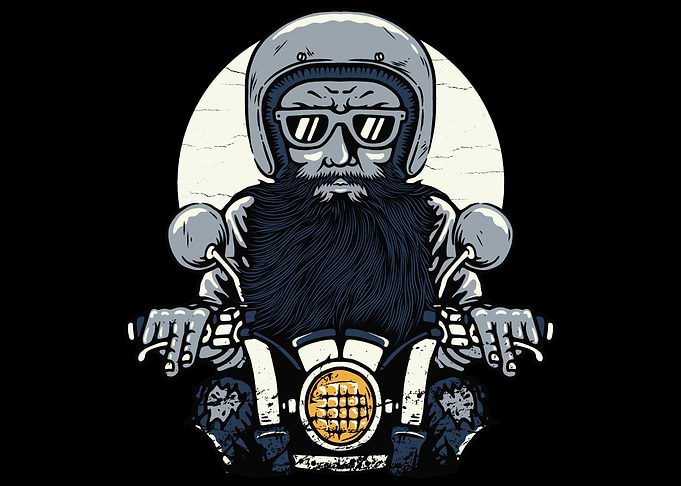 Biker Rider detailed art