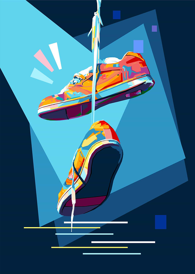 Super Shoes Popart