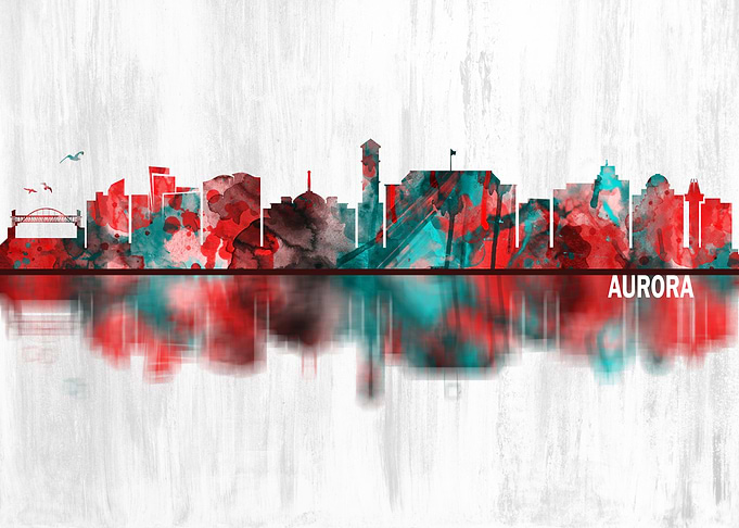 Aurora Colorado Skyline