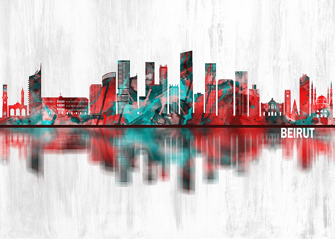 Beirut Lebanon Skyline