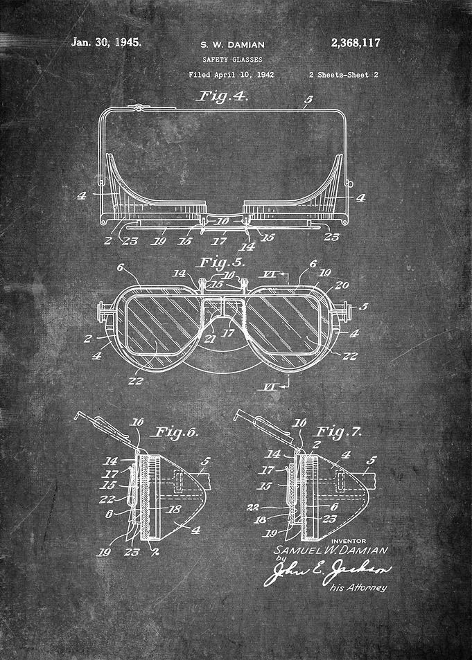 SteamPunk Goggles Patent