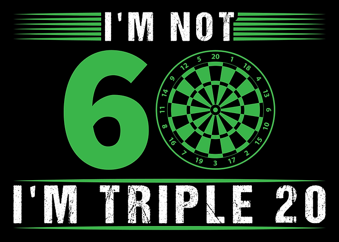 60th Birthday Gift Darts