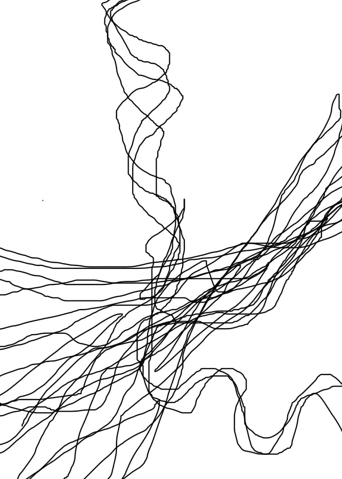 original abstract scribble