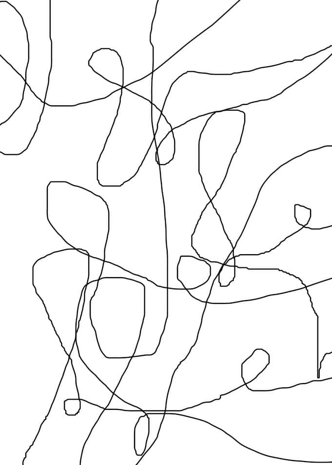 original abstract scribble