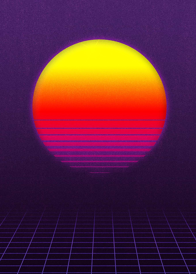 Outrun Sun Circle