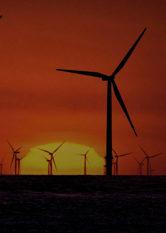 Windmills at Sunset