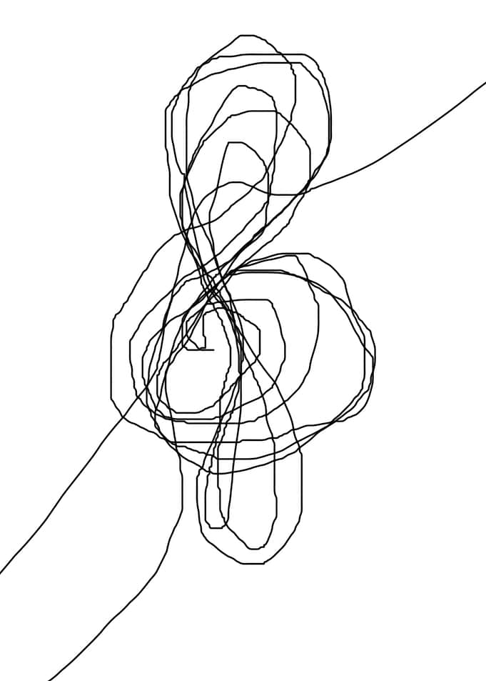 original abstract scribble