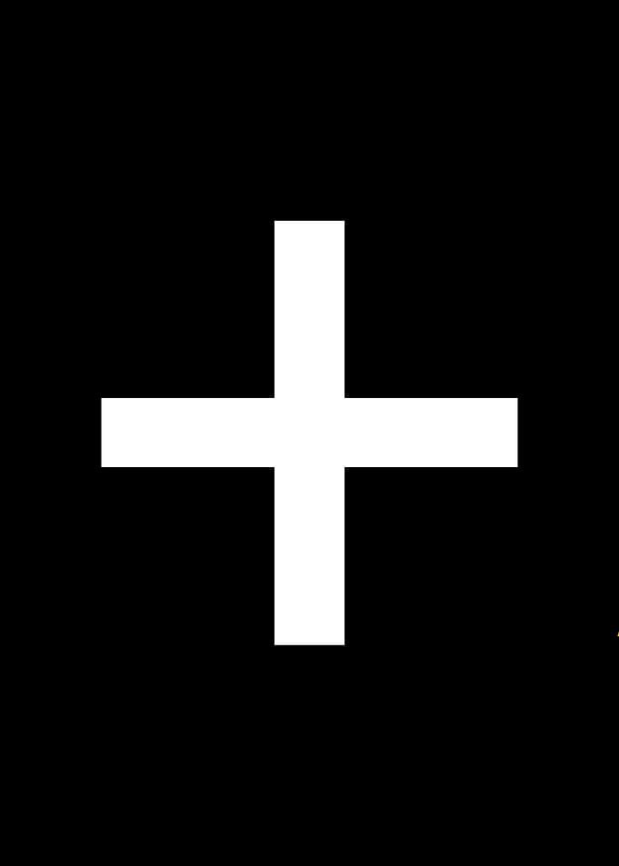 cross plus simple poster