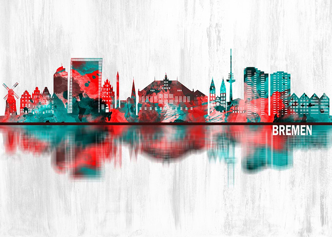 Bremen Germany Skyline