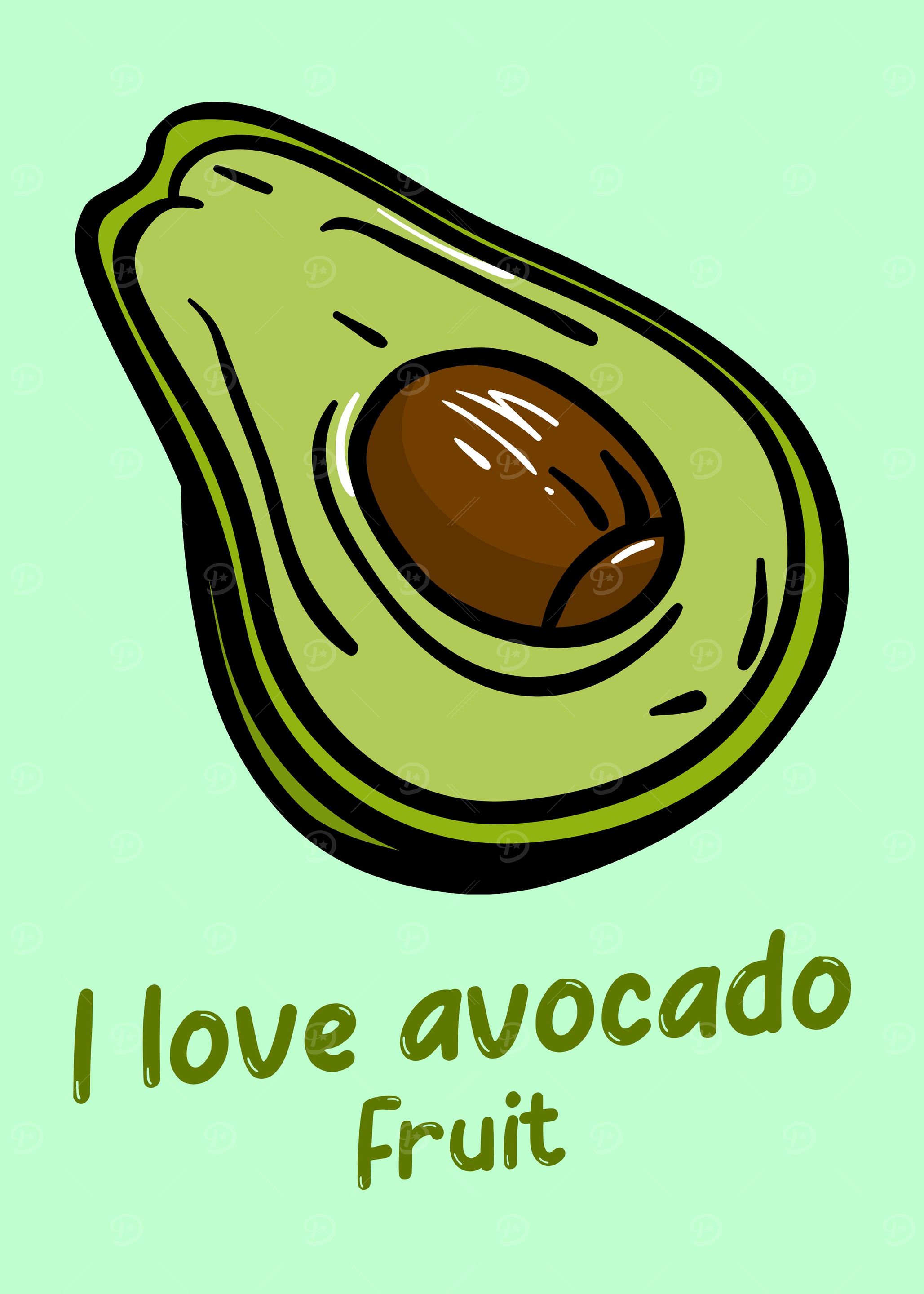 I love Avocado Fruit Quote