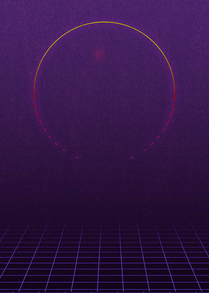 Outrun Sun Minimal outline