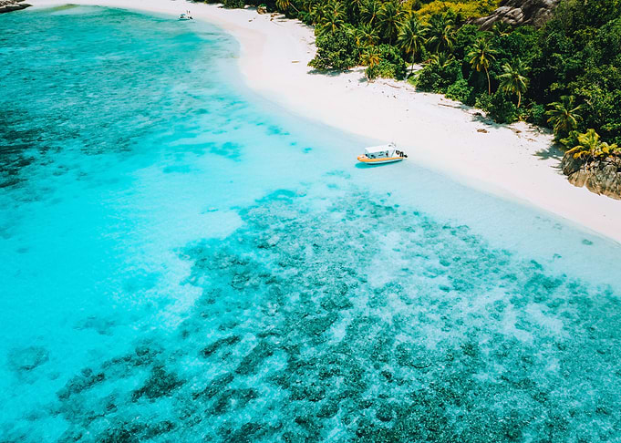 Aerial Drone Above View Of