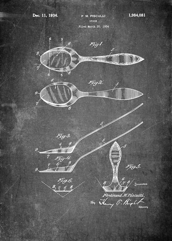 Spoon Vintage Patent