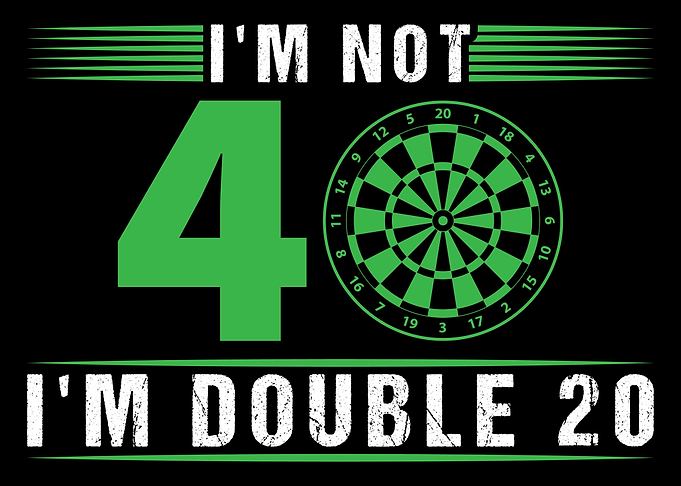 40th Birthday Gift Darts