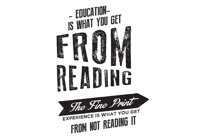 Education is what you get