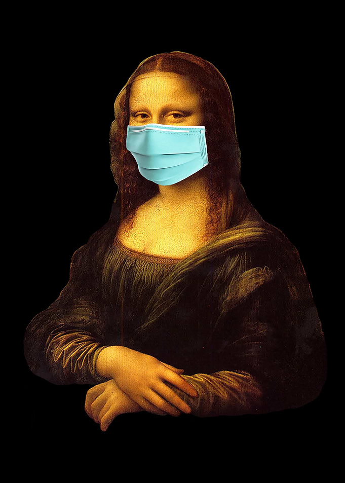 Mask saying