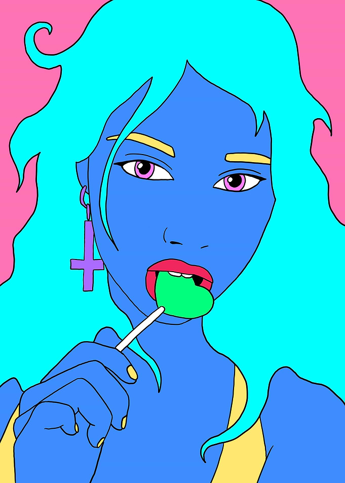 Lollipop Girl Psycadelic