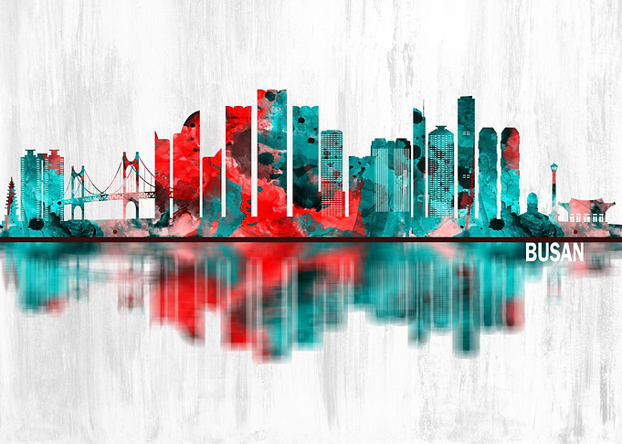 Busan South Korea Skyline