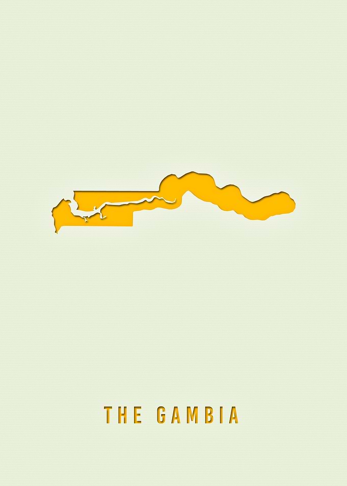 MAP OF THE GAMBIA